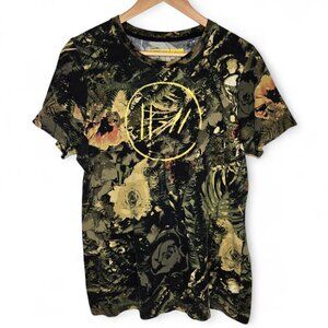 Twenty One Pilots The Banditos Tour Shirt Jungle Floral Rose Pattern Rock Band L